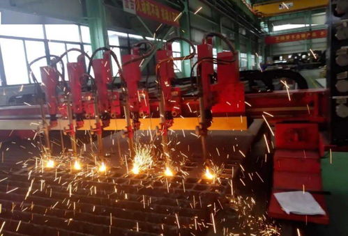 大明湖北加工中心火焰激光切割機首次運用6槍頭高效加工吊耳產品